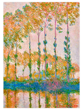 Monet Poplars on the Banks of the Epte, Autumn - Art Print